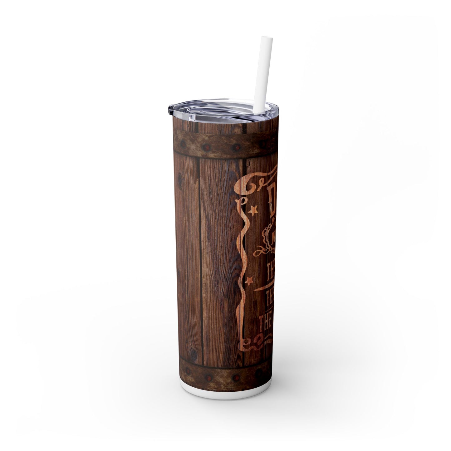 Dad Legend Skinny Tumbler with Straw, 20oz