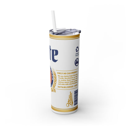 Miller Lt Tumbler with Straw, 20oz