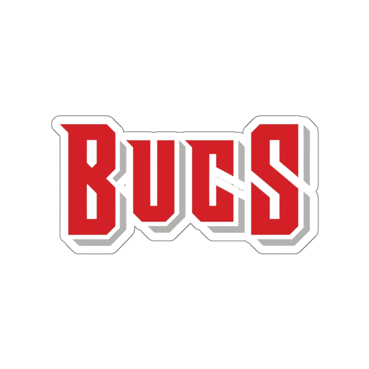 Bucs Plain Stickers