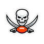 Bucs Skull  Stickers