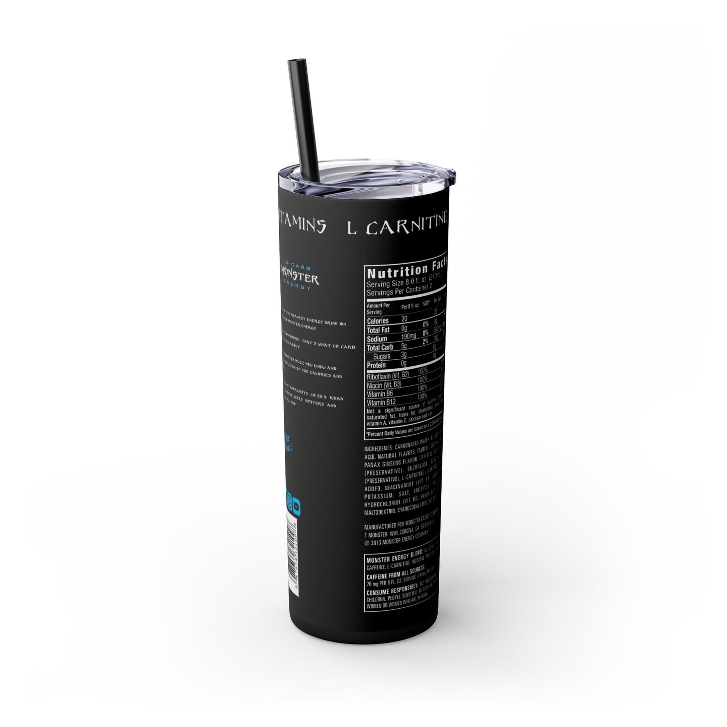 MonsterTumbler with Straw, 20oz