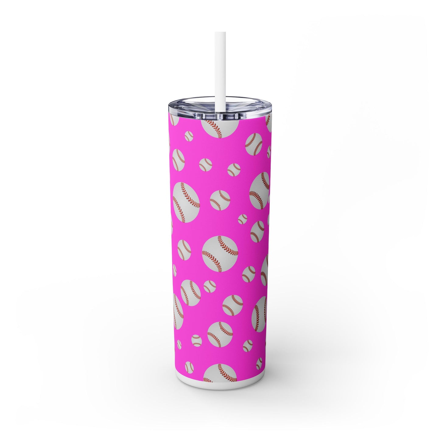 Mom Life Skinny Tumbler with Straw, 20oz