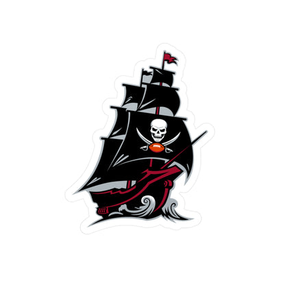 TB Black Ship Kiss-Cut Vinyl Decals