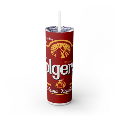 Folgers  Tumbler with Straw, 20oz