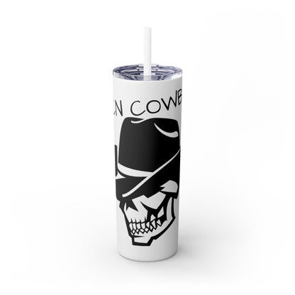 Bucn Cowboy Tumbler with Straw, 20oz