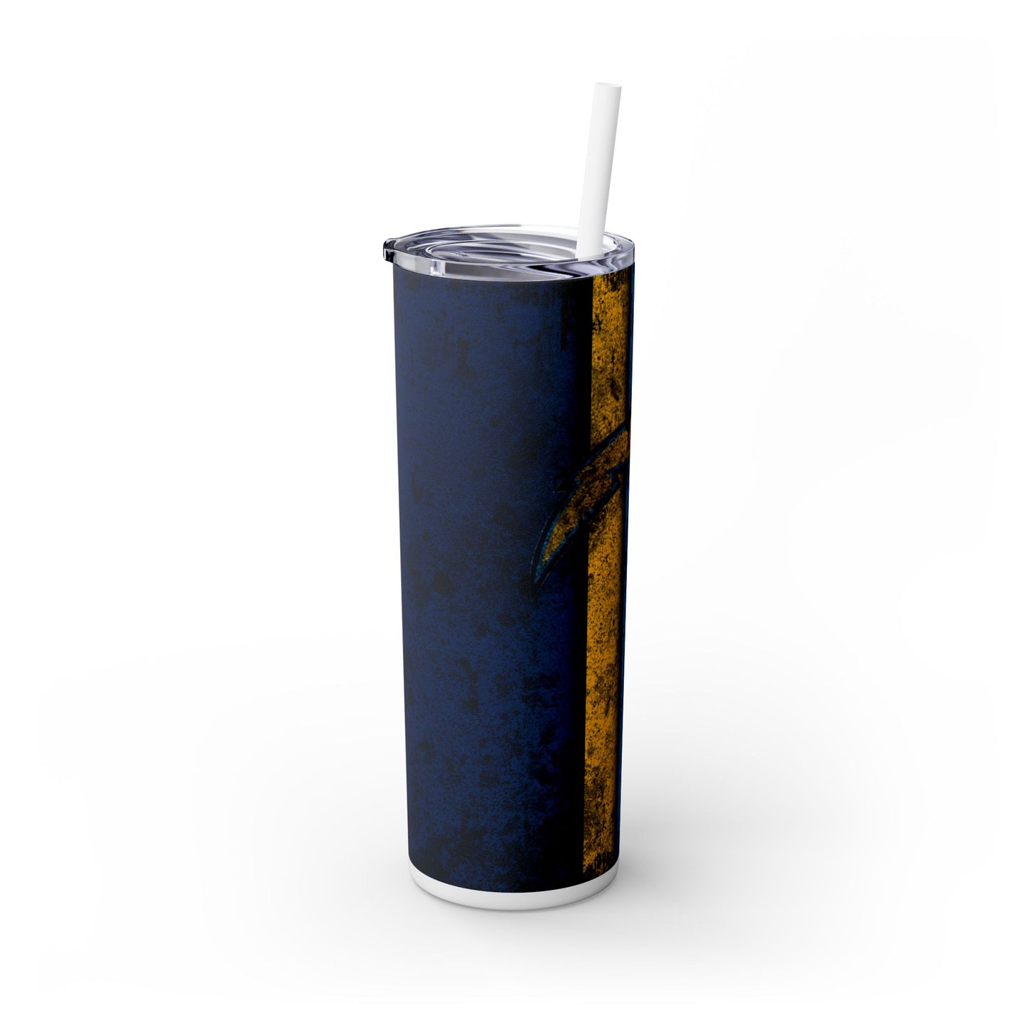 Chargers Skinny Tumbler with Straw, 20oz