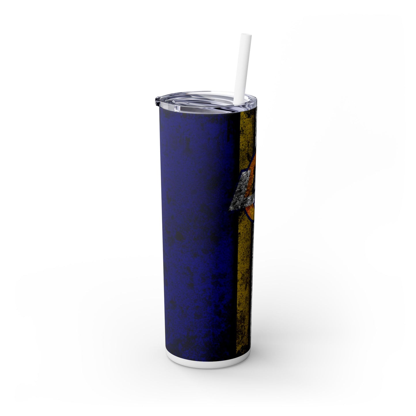 Rams Skinny Tumbler with Straw, 20oz