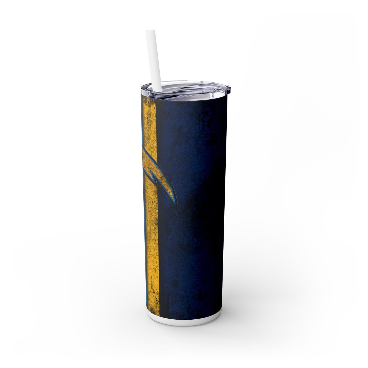 Chargers Skinny Tumbler with Straw, 20oz